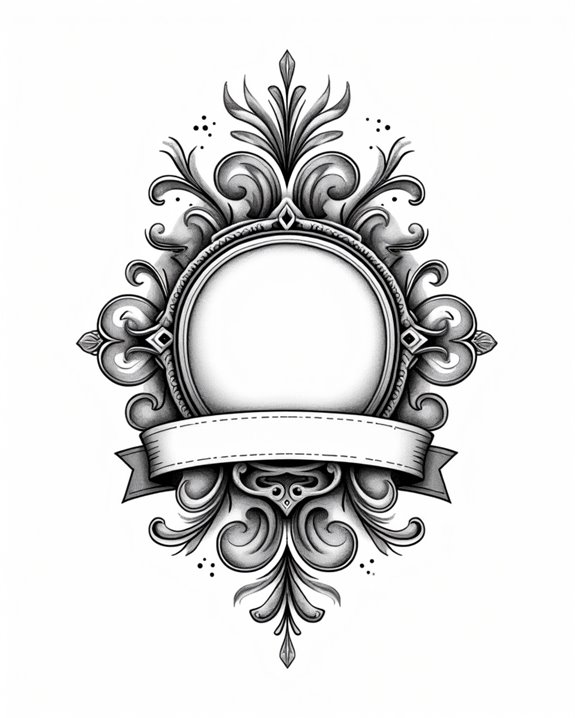 vintage inspired geometric portrait artistry