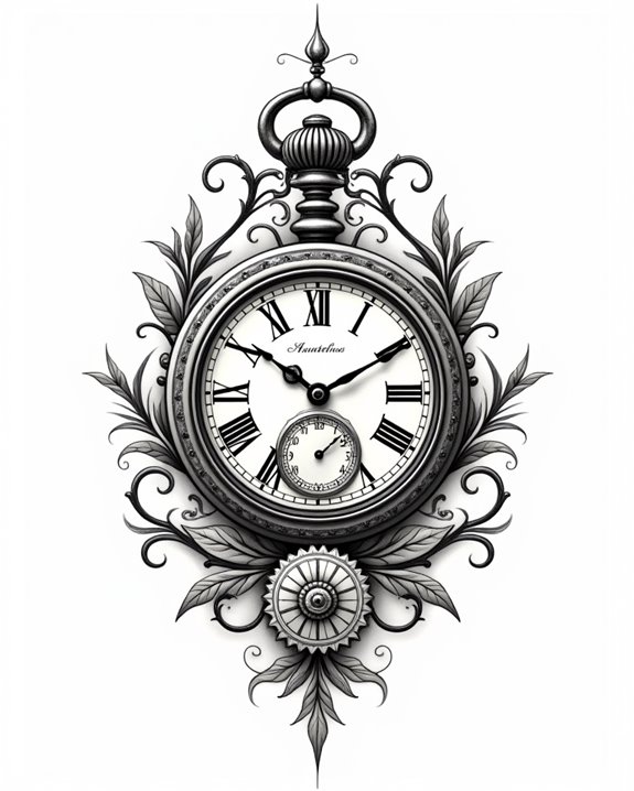 vintage intricately crafted timepieces