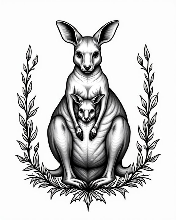 vintage kangaroo nurturing journey