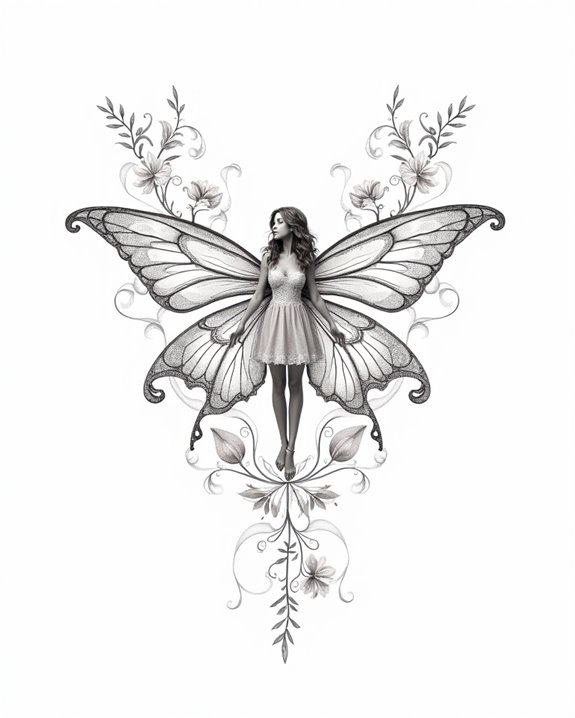 vintage lace fairy charm
