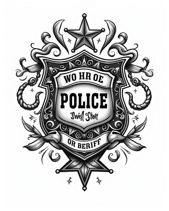 vintage law enforcement artwork