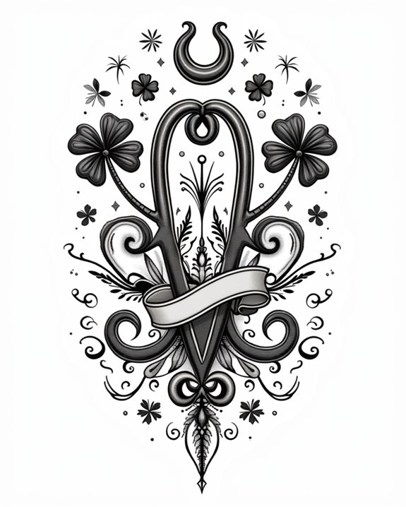 vintage lucky pin up tattoos