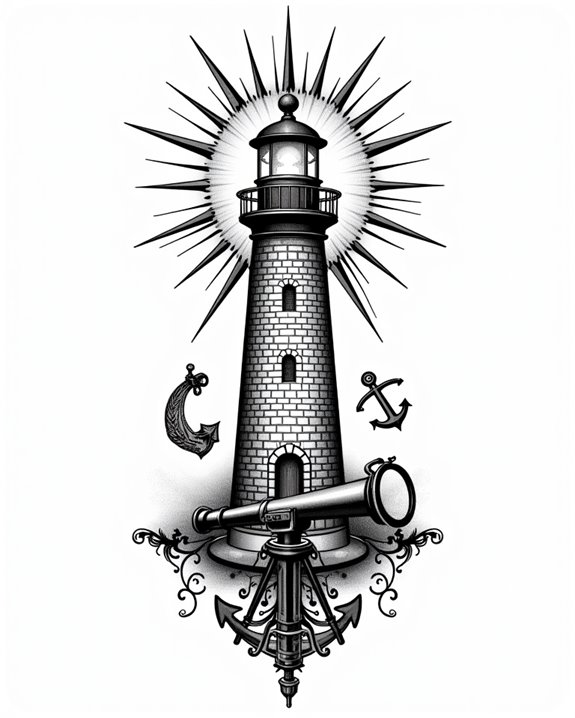 vintage maritime exploration symbolism