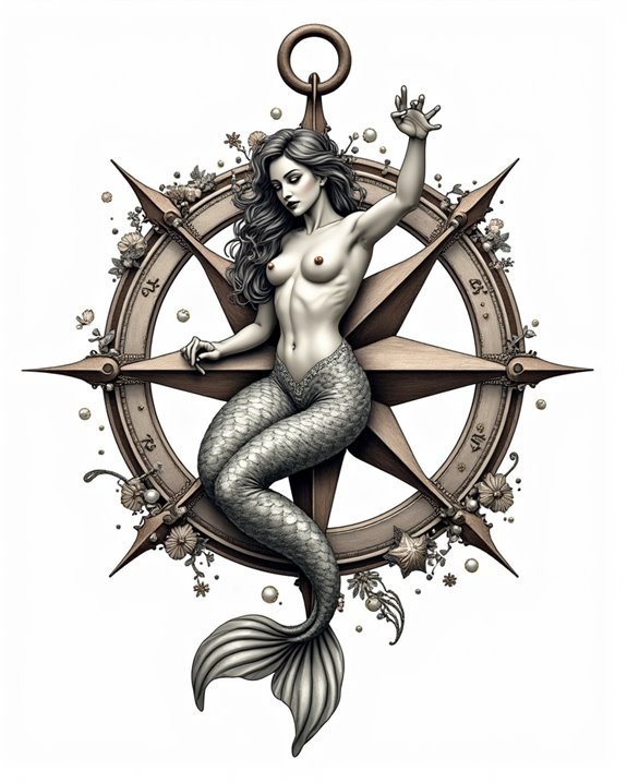 vintage mermaid pearl elegance