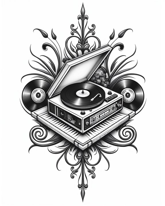 vintage music device tribute