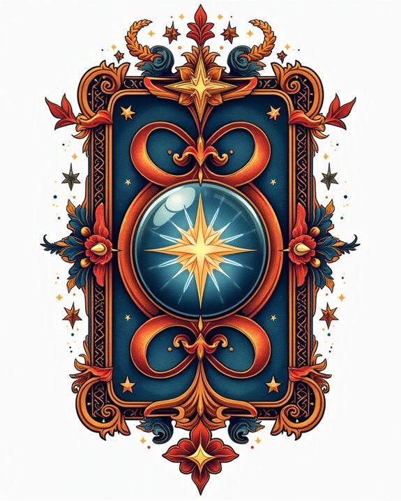 vintage mystical fortune telling imagery