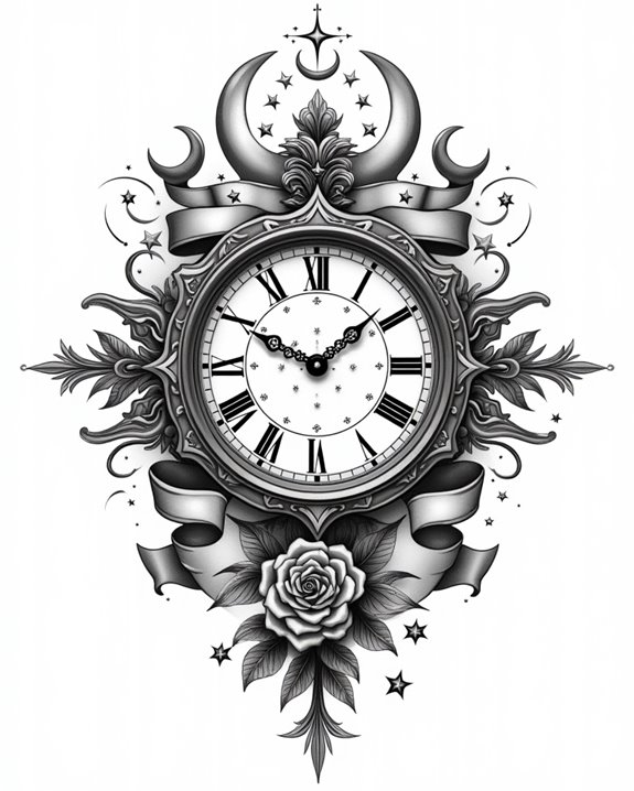vintage pinup clock art