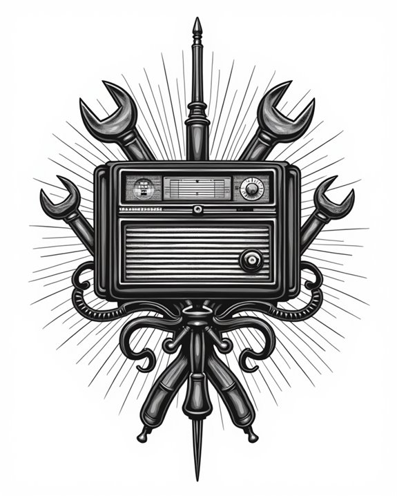 vintage radio restoration tools
