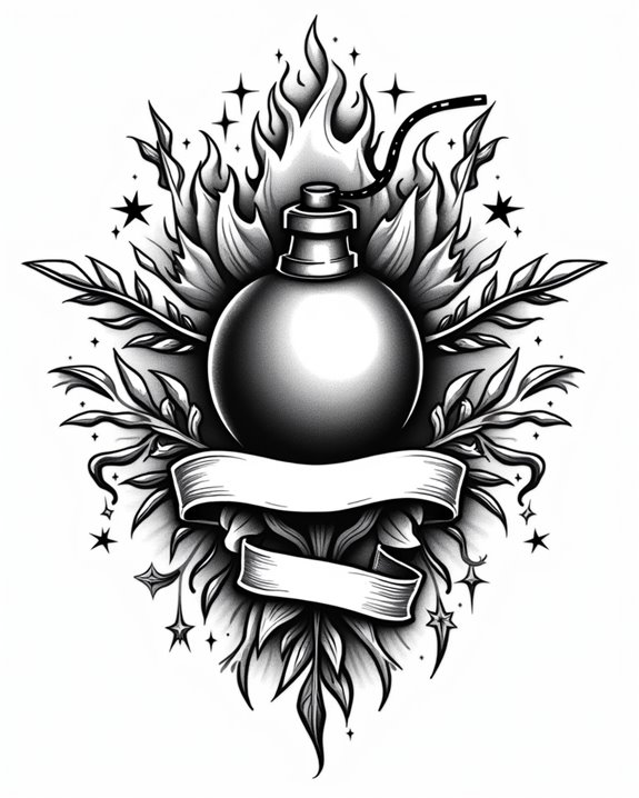 vintage rebellious explosive imagery