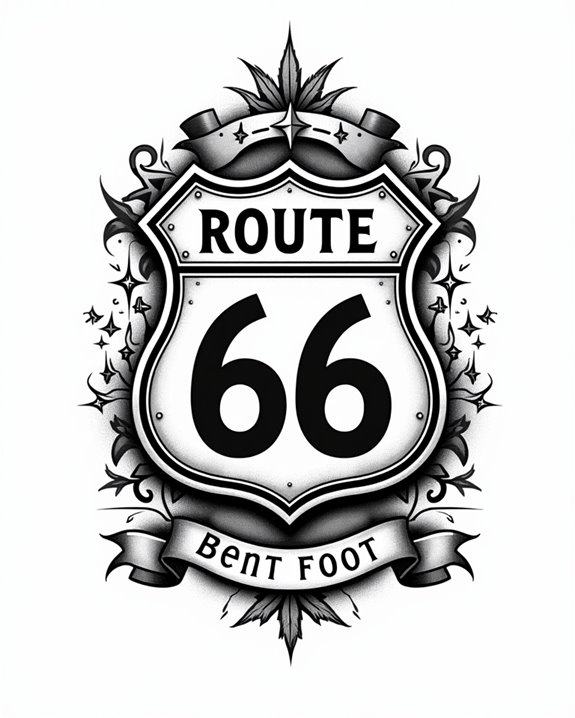vintage route 66 coordinates