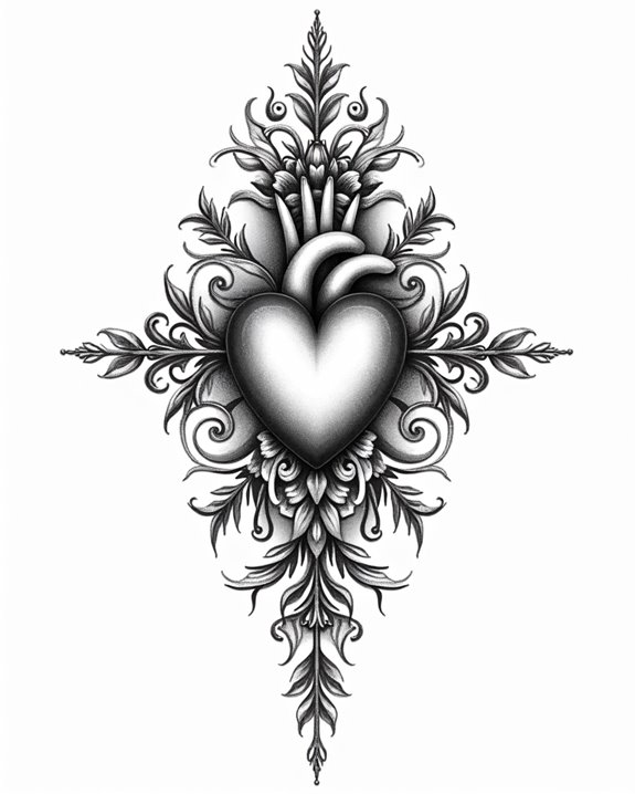 vintage sacred heart art