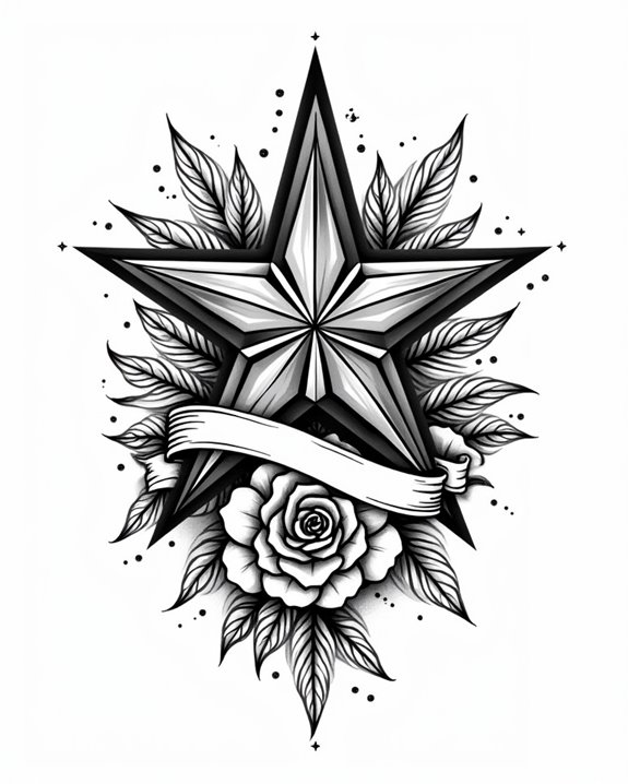 vintage star flower fusion