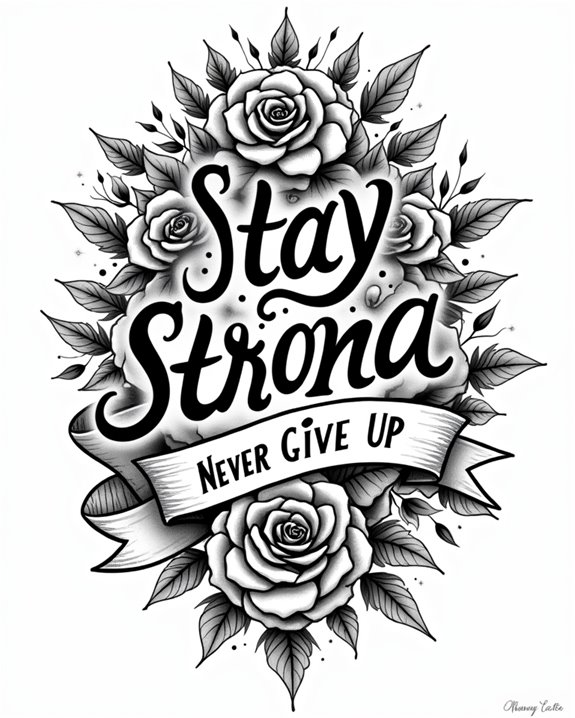 vintage style motivational typography