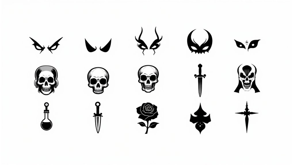vintage villain tattoo designs