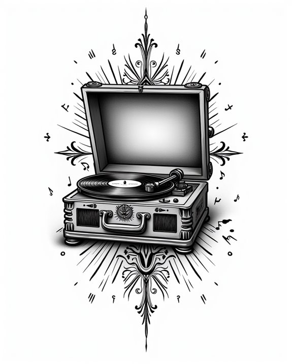 vintage vinyl record design