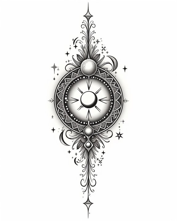 vintage zodiac tarot tattoos