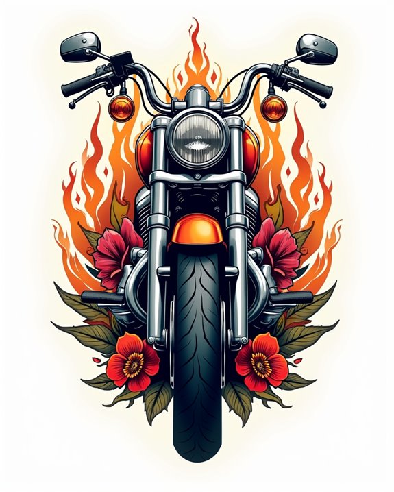 vivid biker tattoo art
