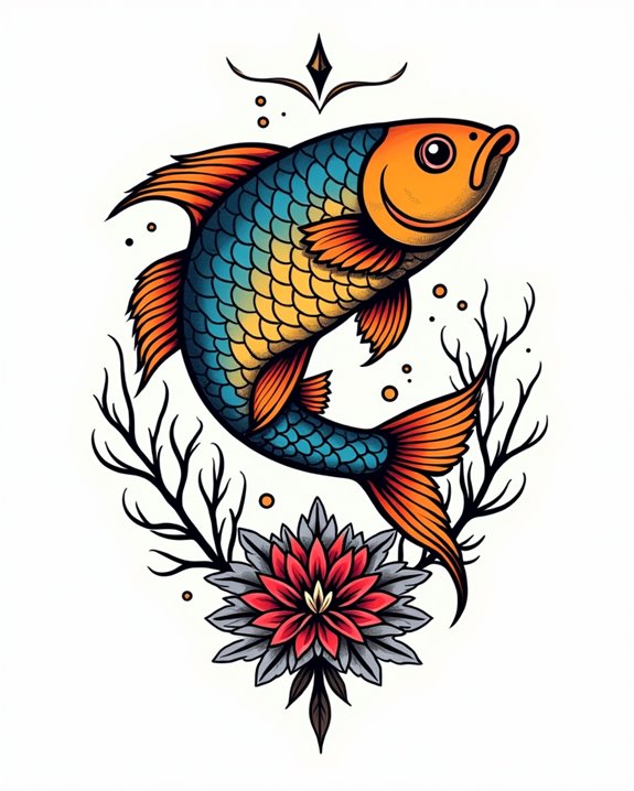 vivid colorful ocean artwork