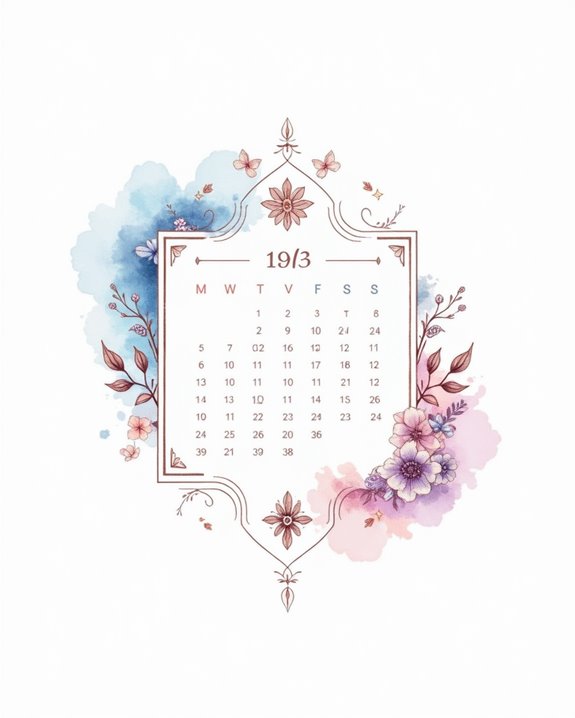 vivid fluid calendar artwork