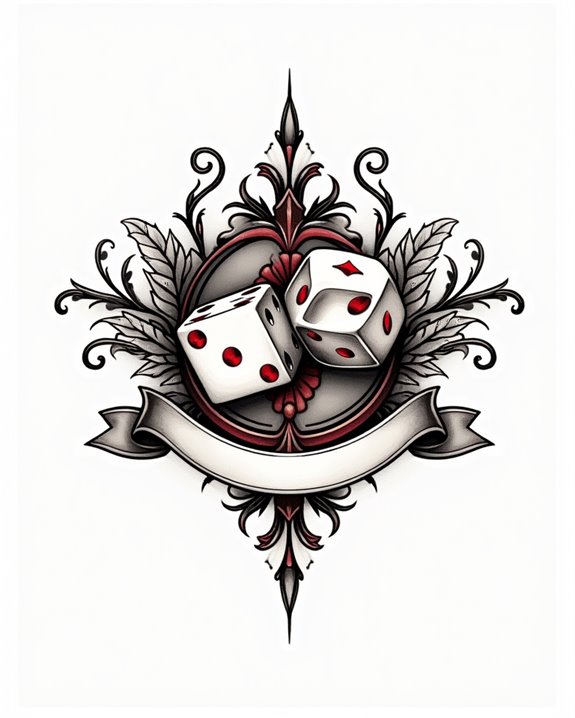 vivid retro dice design
