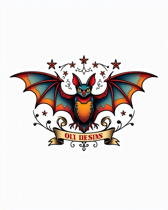 vivid swallow and bat