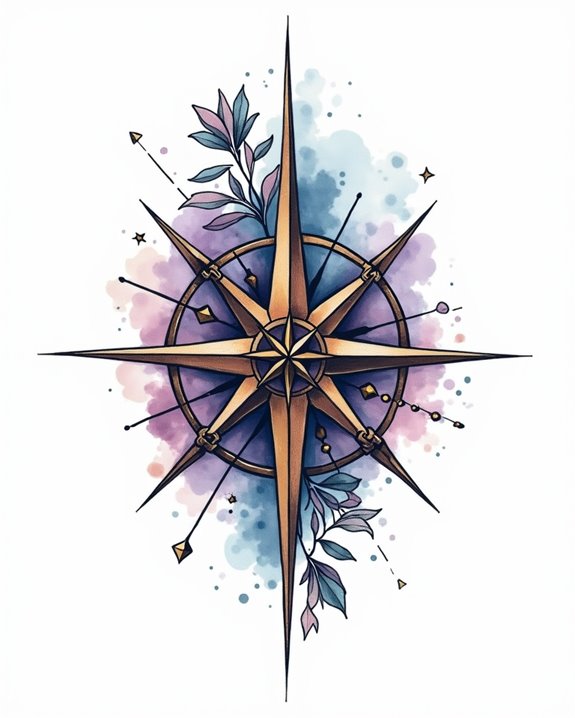vivid watercolor navigational art