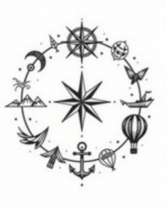 wanderlust through minimalist tattoos
