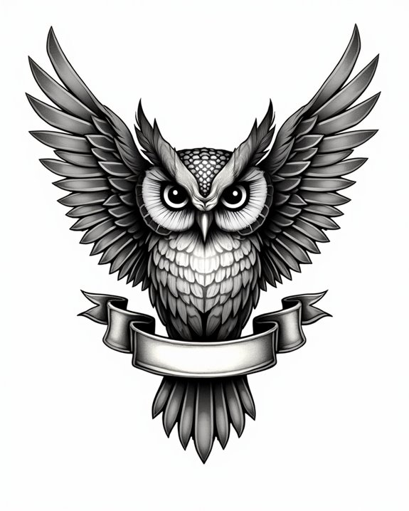weathered vintage owl symbolism