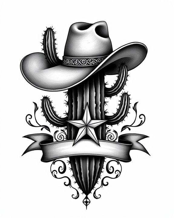 western cowboy cactus resilience