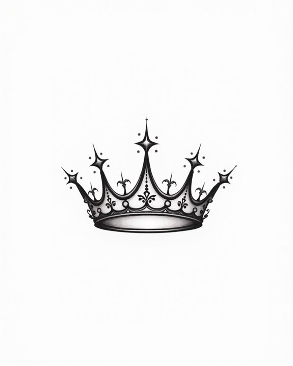whimsical crown with stars