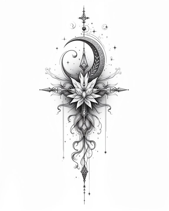 whimsical cultural tattoo art