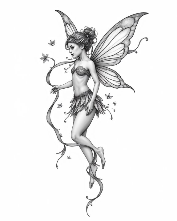 whimsical fairy ribbon dance