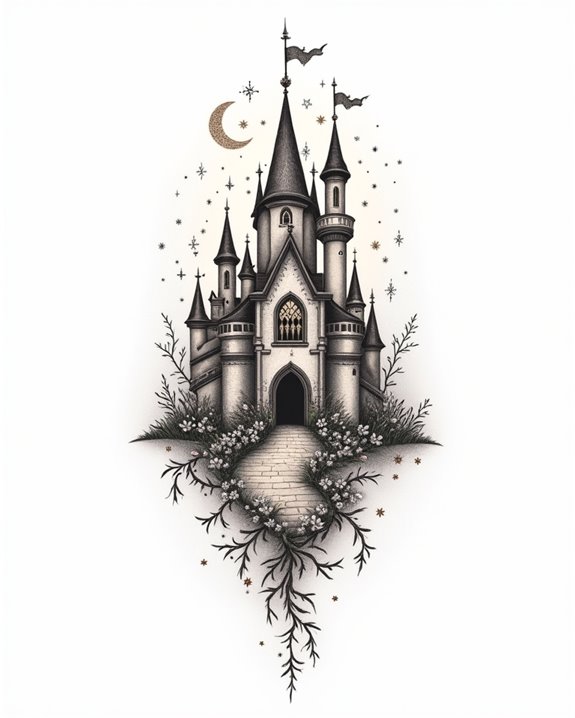 whimsical fairy tale castle