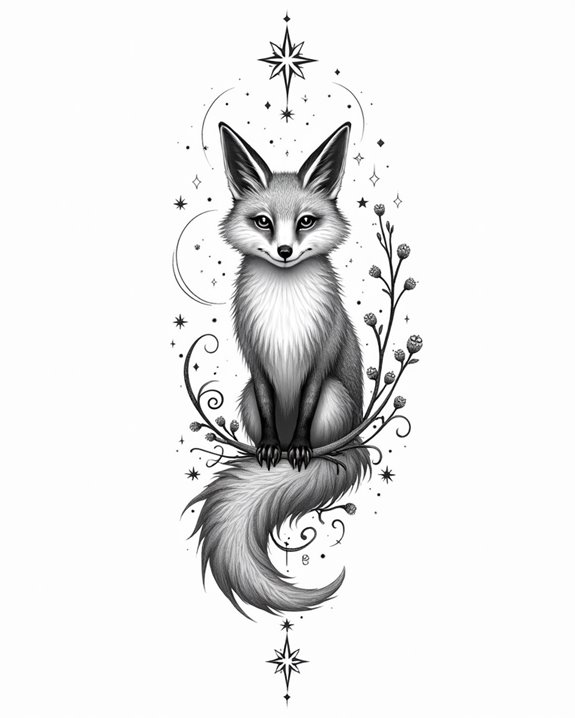 whimsical feline silhouette tattoos