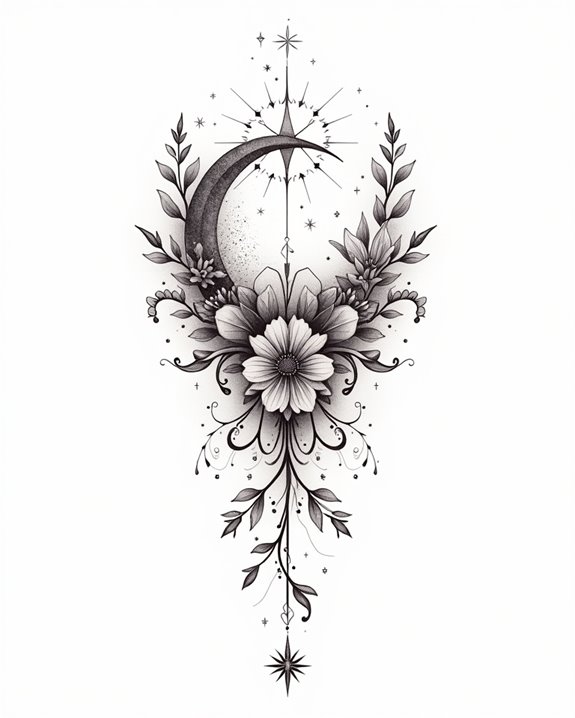 whimsical flowing meaningful tattoos