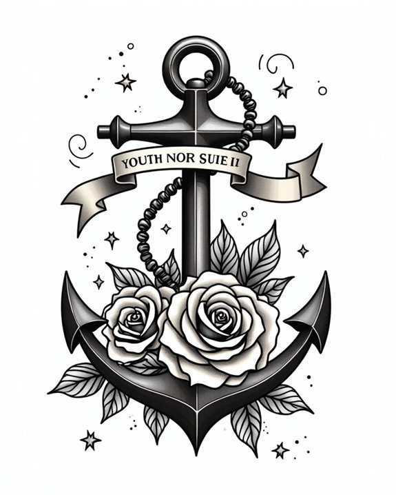 whimsical modern sailor anchors