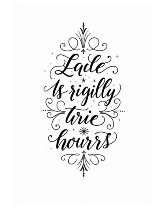 whimsical script tattoo inspiration