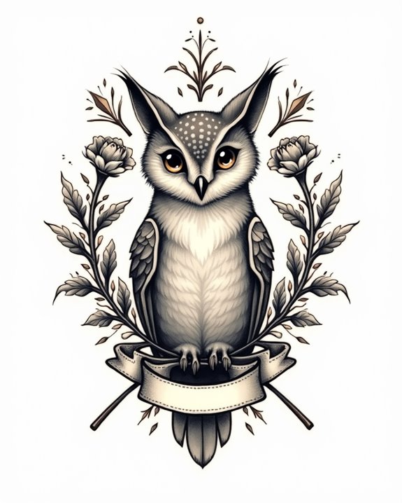 whimsical vintage pet tattoos