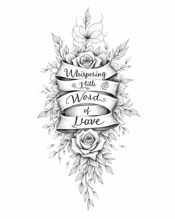 whispered love tattoo symbol