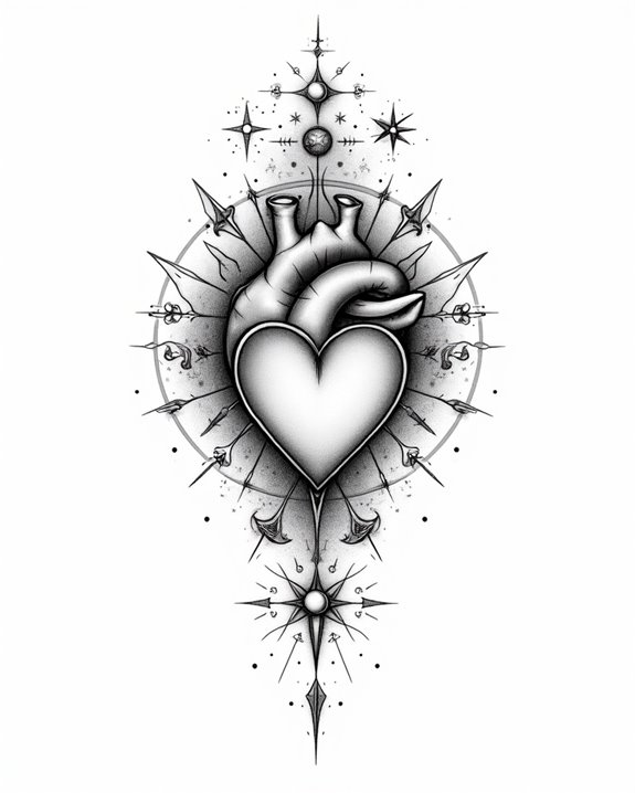 zodiac symbols enhance heart